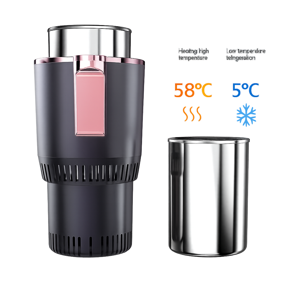 TempMaster Ride – 2-in-1 Smart Car Cup Cooler & Warmer